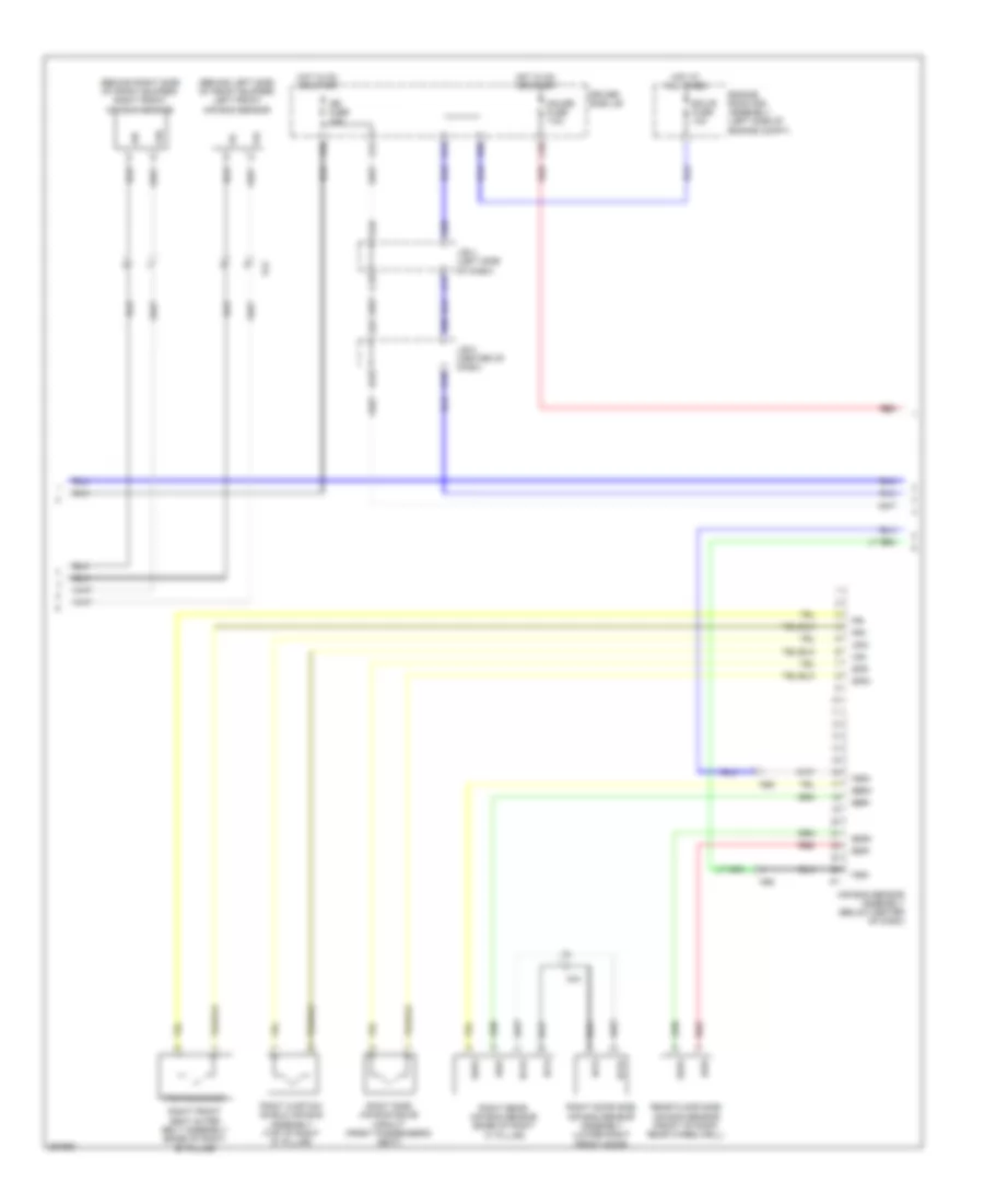 Supplemental Restraints Wiring Diagram (2 of 3) for Toyota 4Runner Trail 2013