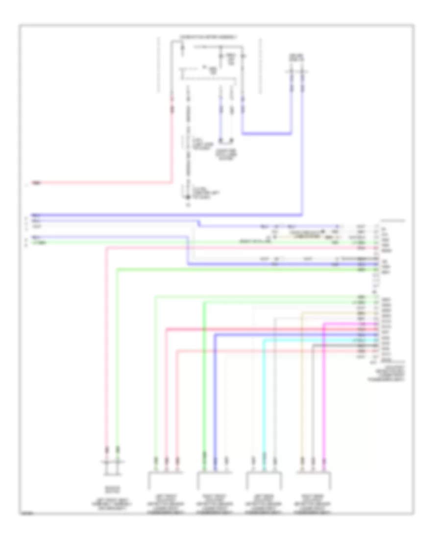 Supplemental Restraints Wiring Diagram (3 of 3) for Toyota 4Runner Trail 2013