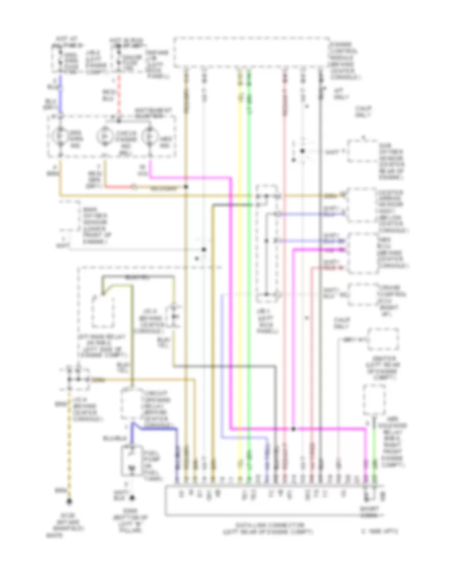 2.2L, Data Link Connector Wiring Diagram for Toyota Celica GT 1994