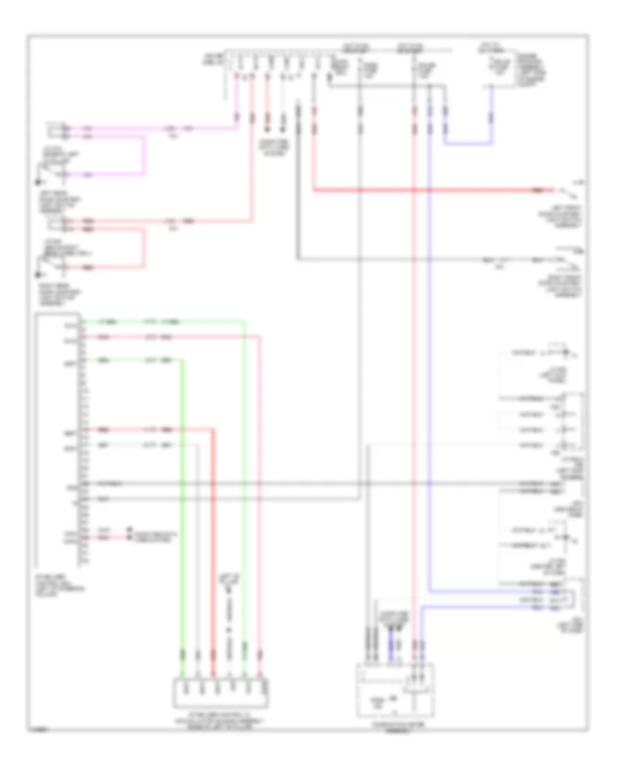 Electronic Suspension Wiring Diagram for Toyota 4Runner SR5 2011