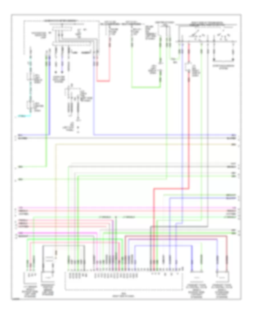 4.0L, Engine Performance Wiring Diagram (3 of 6) for Toyota 4Runner SR5 2011