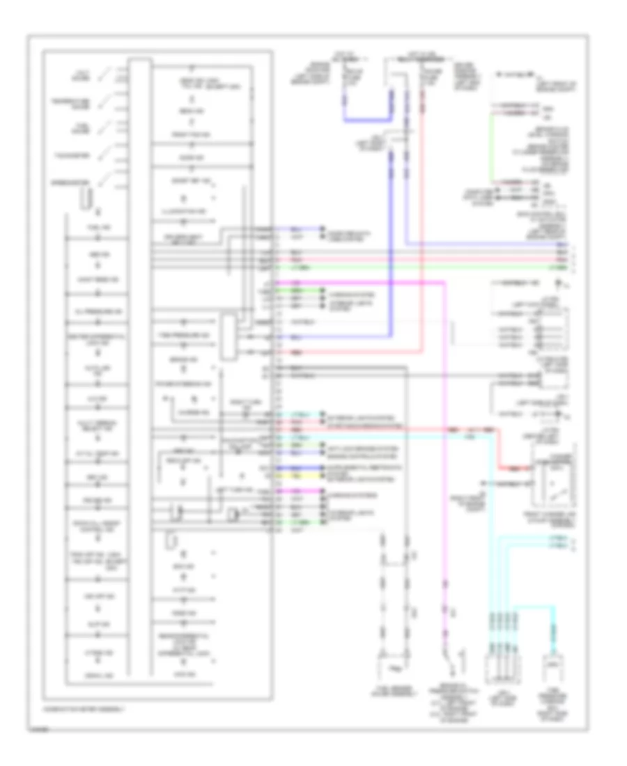 Instrument Cluster Wiring Diagram 1 of 2 for Toyota 4Runner SR5 2011
