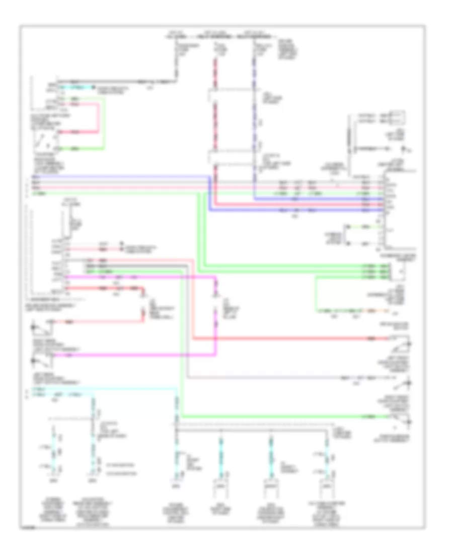 Instrument Cluster Wiring Diagram 2 of 2 for Toyota 4Runner SR5 2011