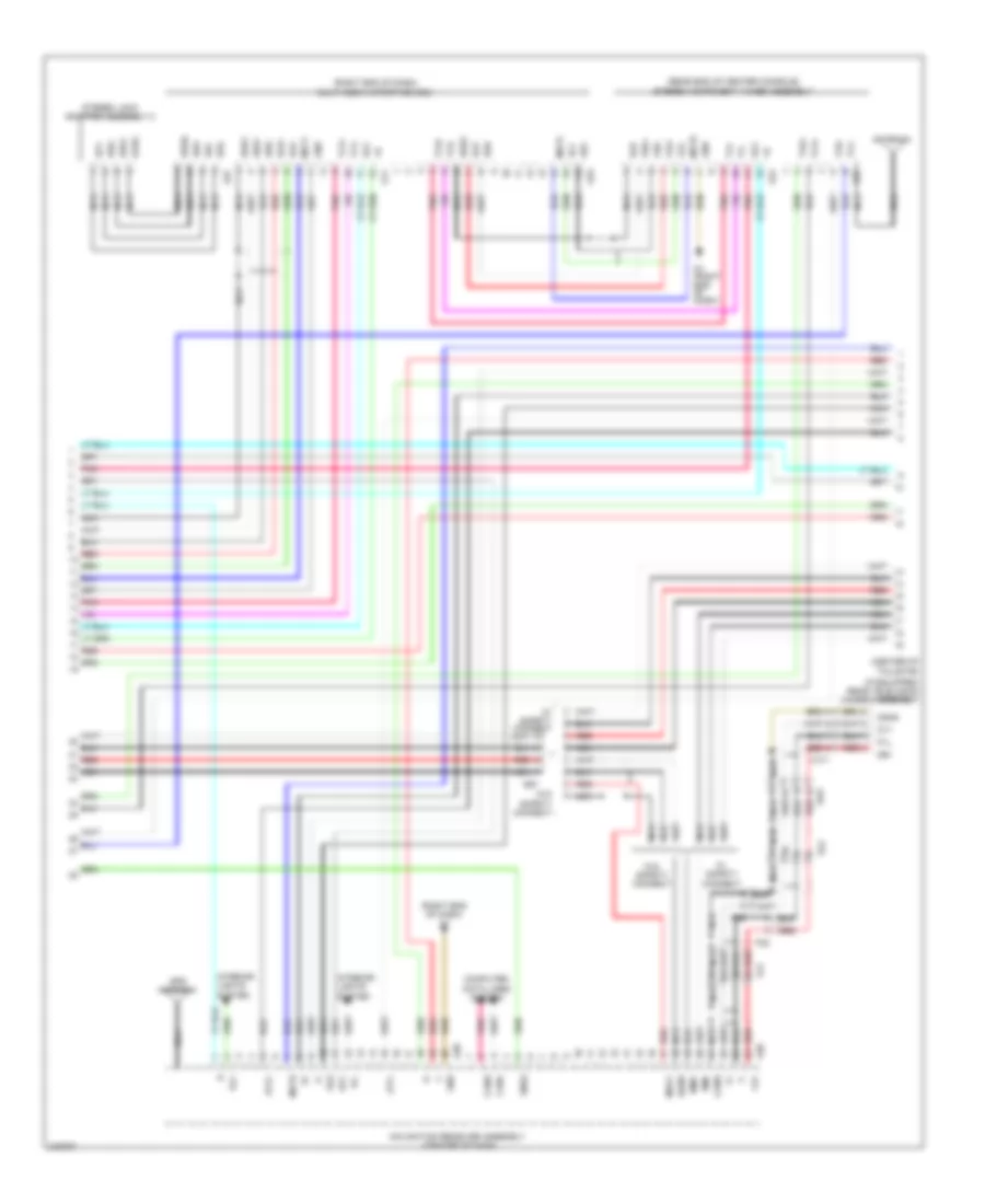 Navigation Wiring Diagram (2 of 3) for Toyota 4Runner SR5 2011