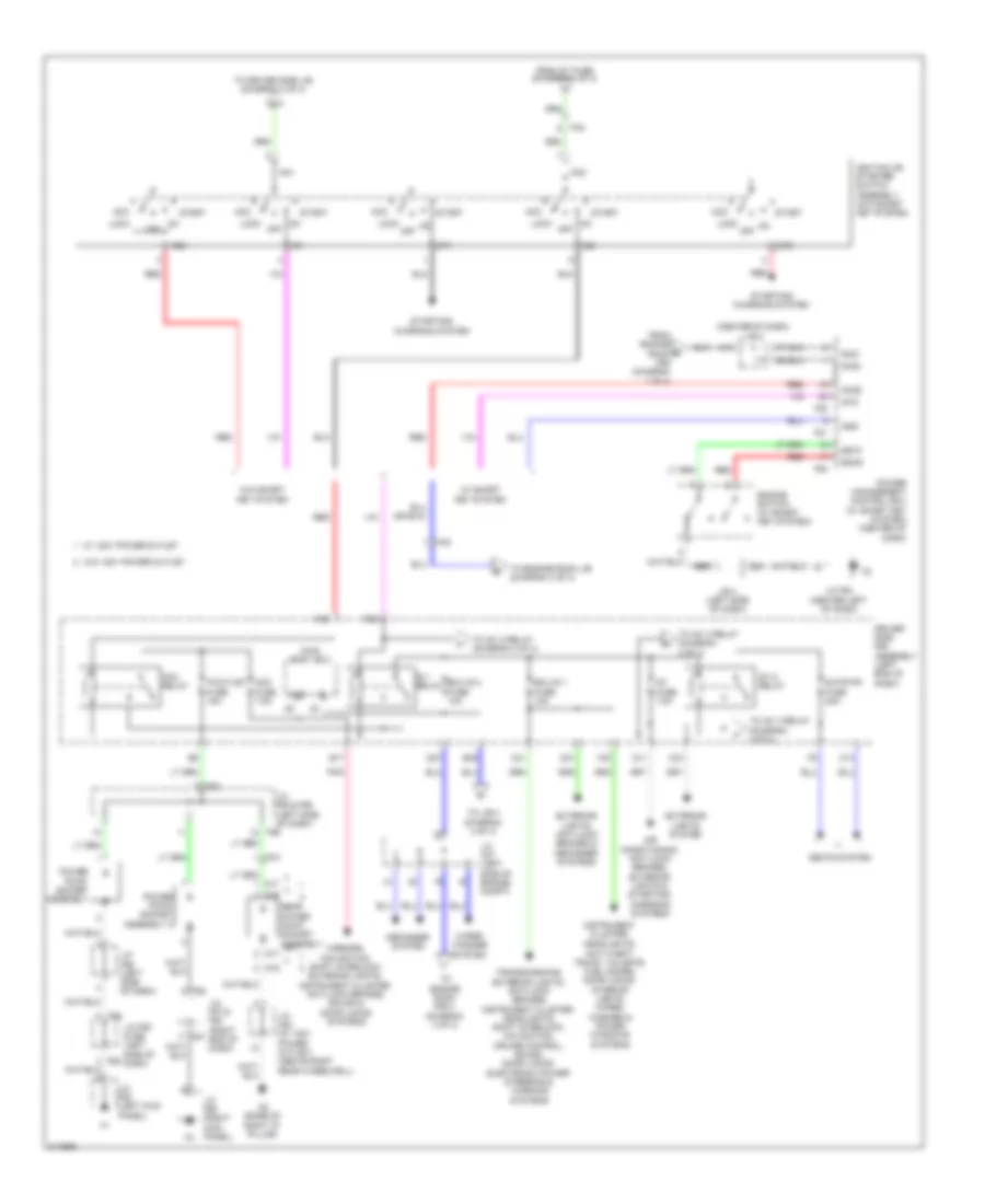 Power Distribution Wiring Diagram 2 of 4 for Toyota 4Runner SR5 2011