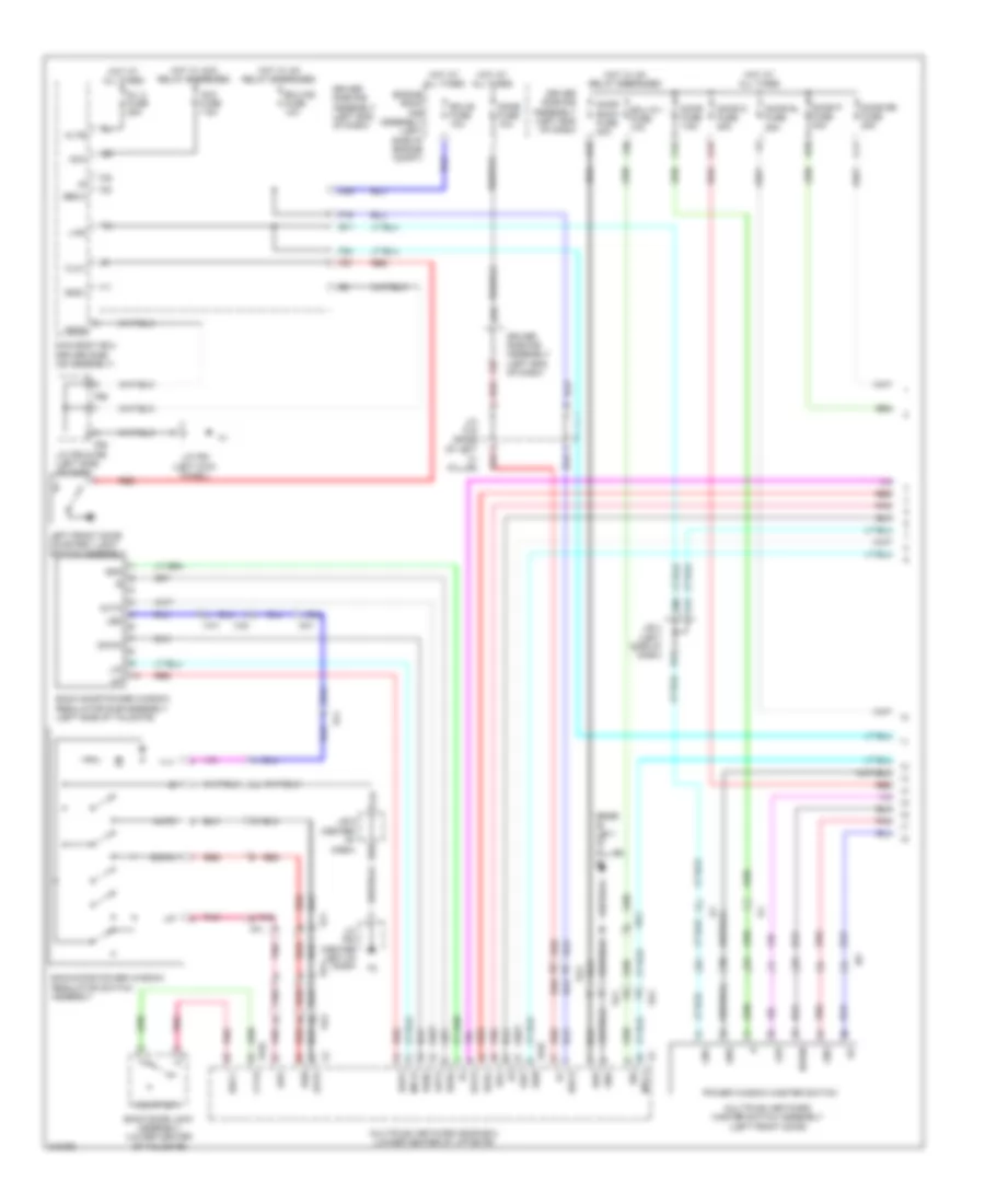 Power Windows Wiring Diagram 1 of 2 for Toyota 4Runner SR5 2011