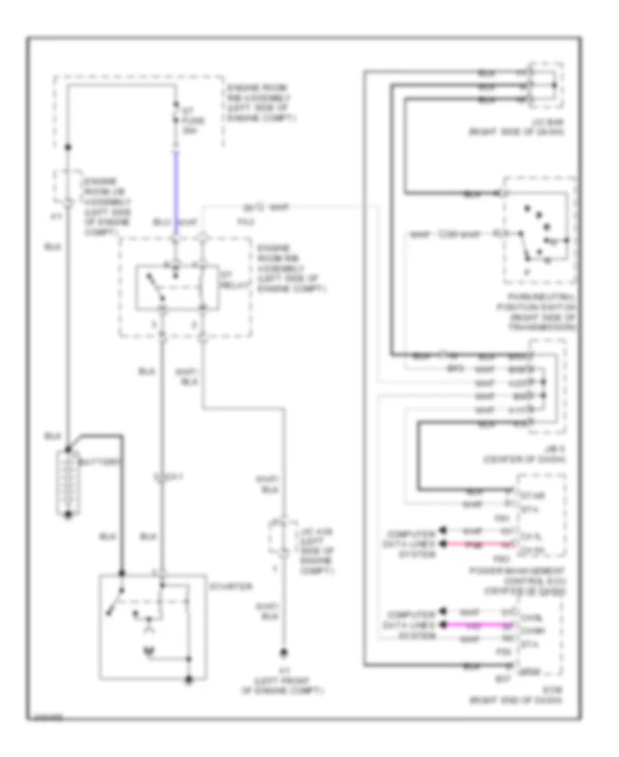 Starting Wiring Diagram with Smart Key System for Toyota 4Runner SR5 2011