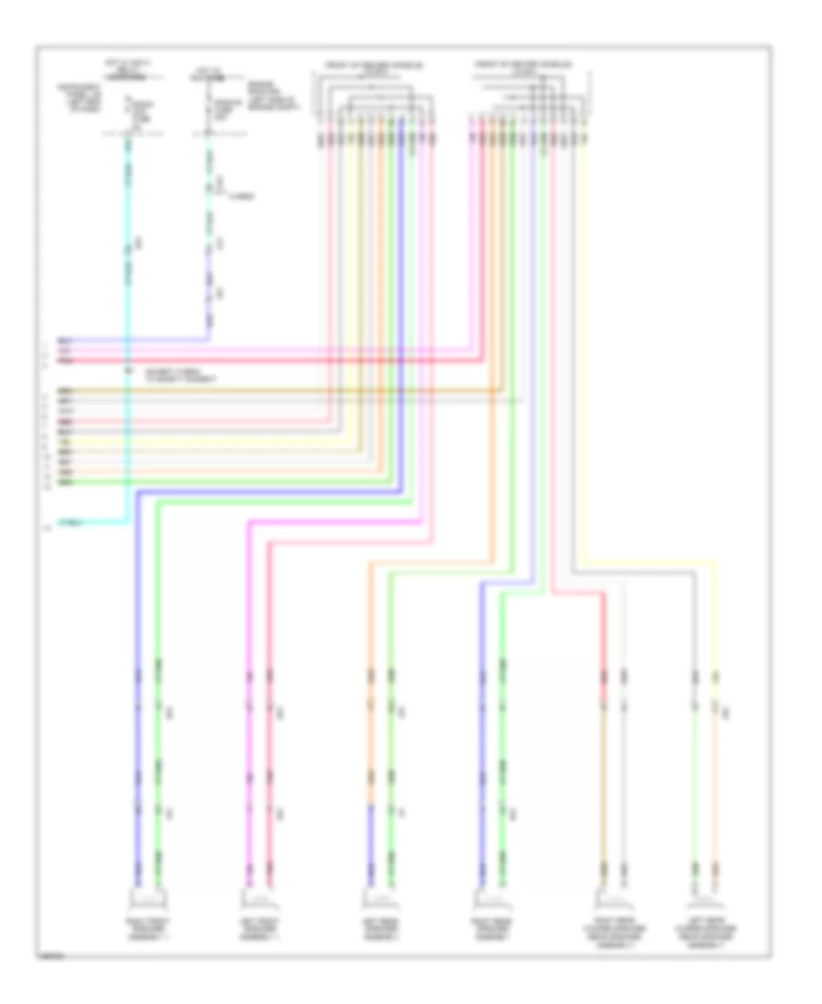 8-Speaker System Wiring Diagram (4 of 4) for Toyota Avalon Hybrid Limited 2013