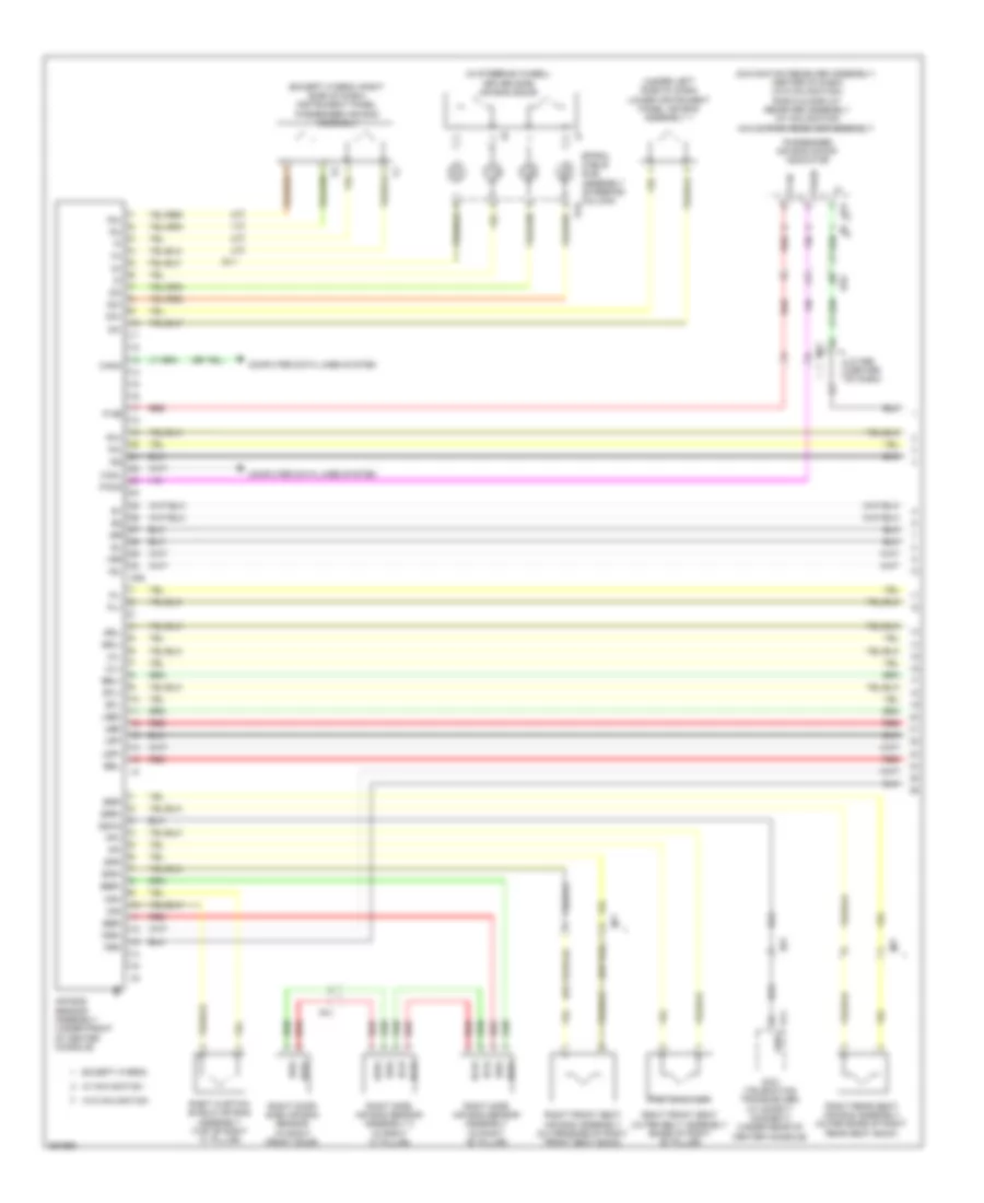Supplemental Restraint Wiring Diagram 1 of 3 for Toyota Avalon Hybrid Limited 2013
