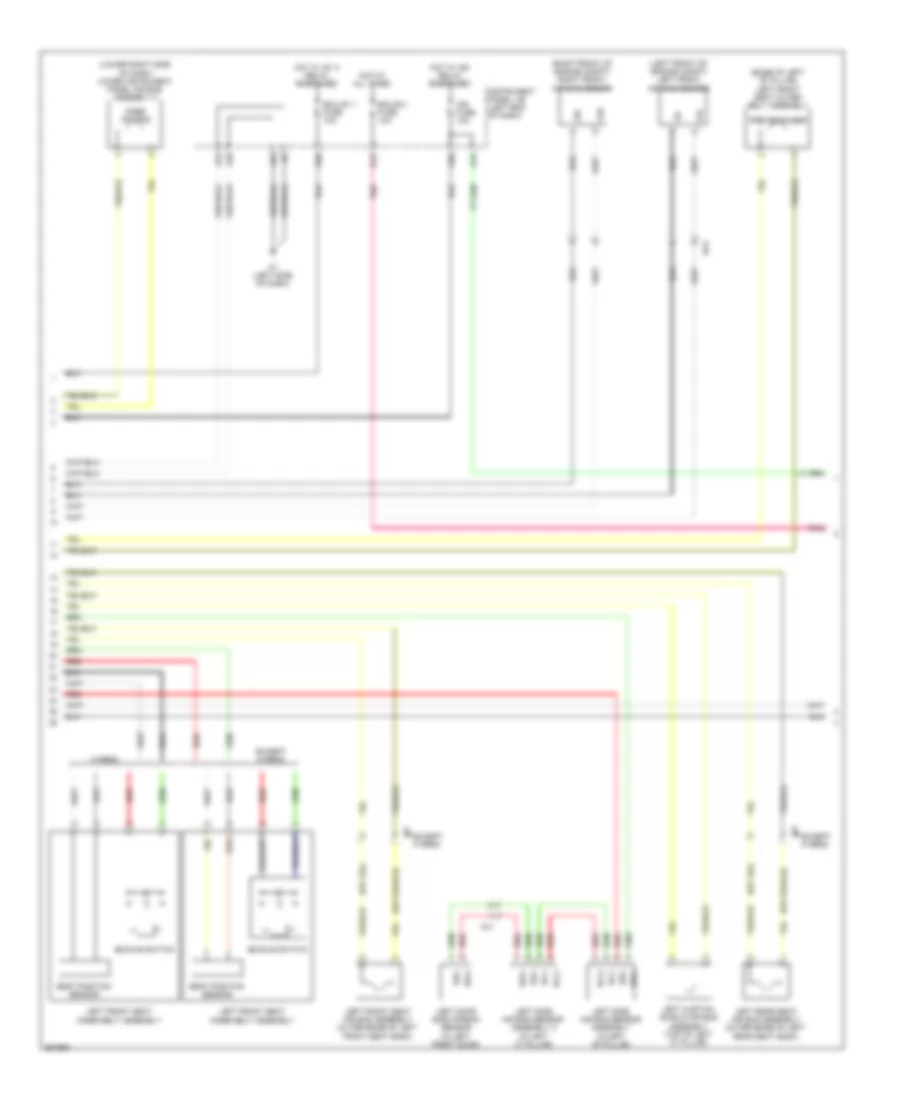 Supplemental Restraint Wiring Diagram (2 of 3) for Toyota Avalon Hybrid Limited 2013