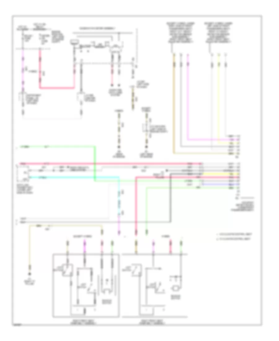 Supplemental Restraint Wiring Diagram 3 of 3 for Toyota Avalon Hybrid Limited 2013