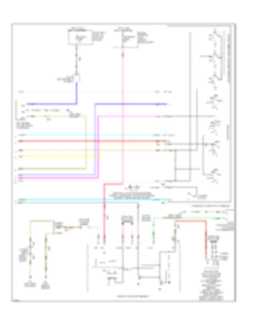 WiperWasher Wiring Diagram, with Auto Wiper System (2 of 2) for Toyota Avalon Hybrid Limited 2013