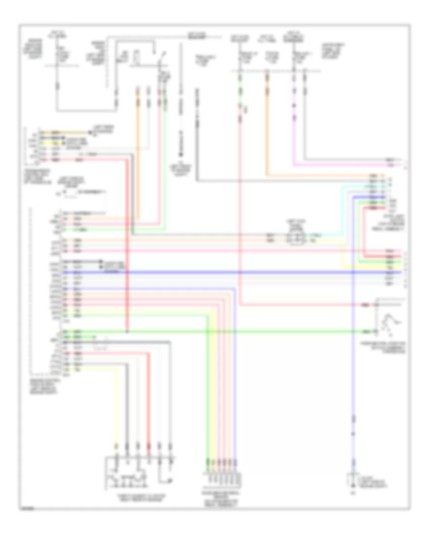 Dynamic Laser Cruise Control Wiring Diagram, Except Hybrid (1 of 2) for Toyota Avalon Hybrid Limited 2013