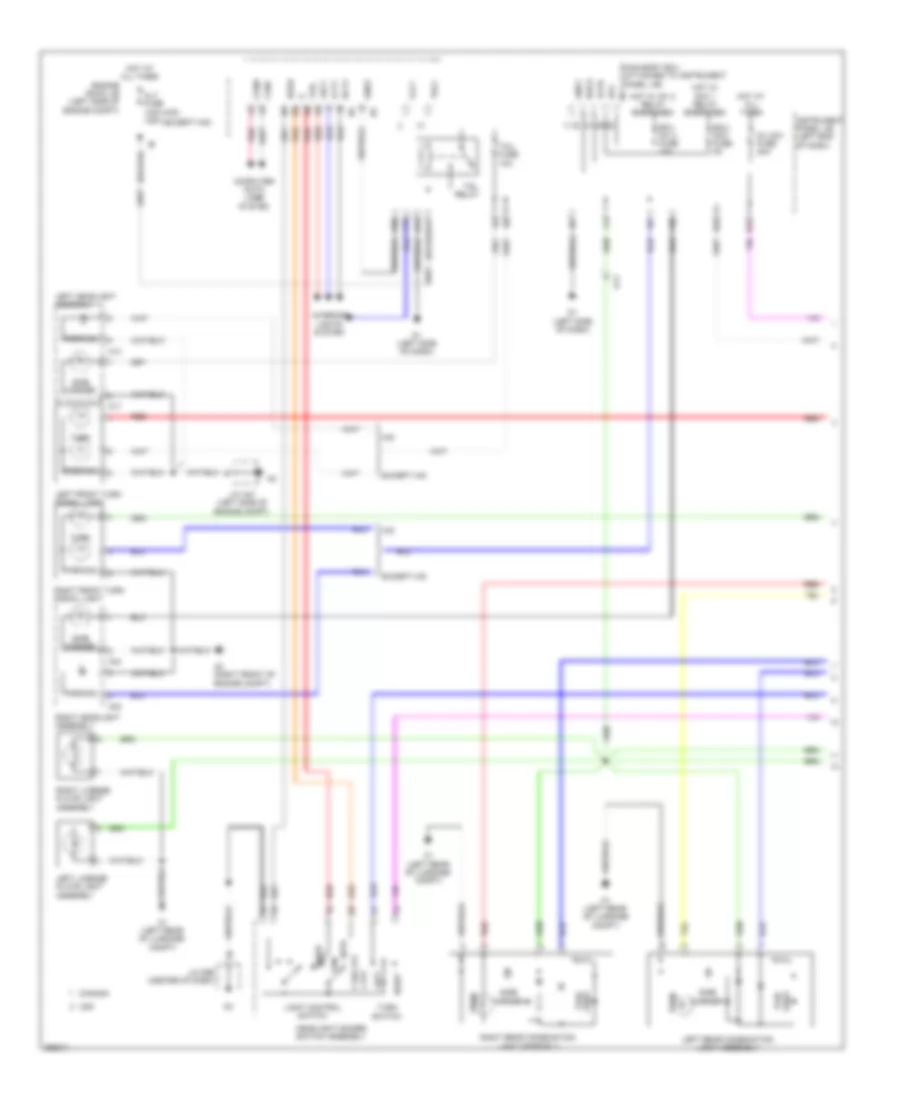 Exterior Lamps Wiring Diagram, Except Hybrid (1 of 3) for Toyota Avalon Hybrid Limited 2013