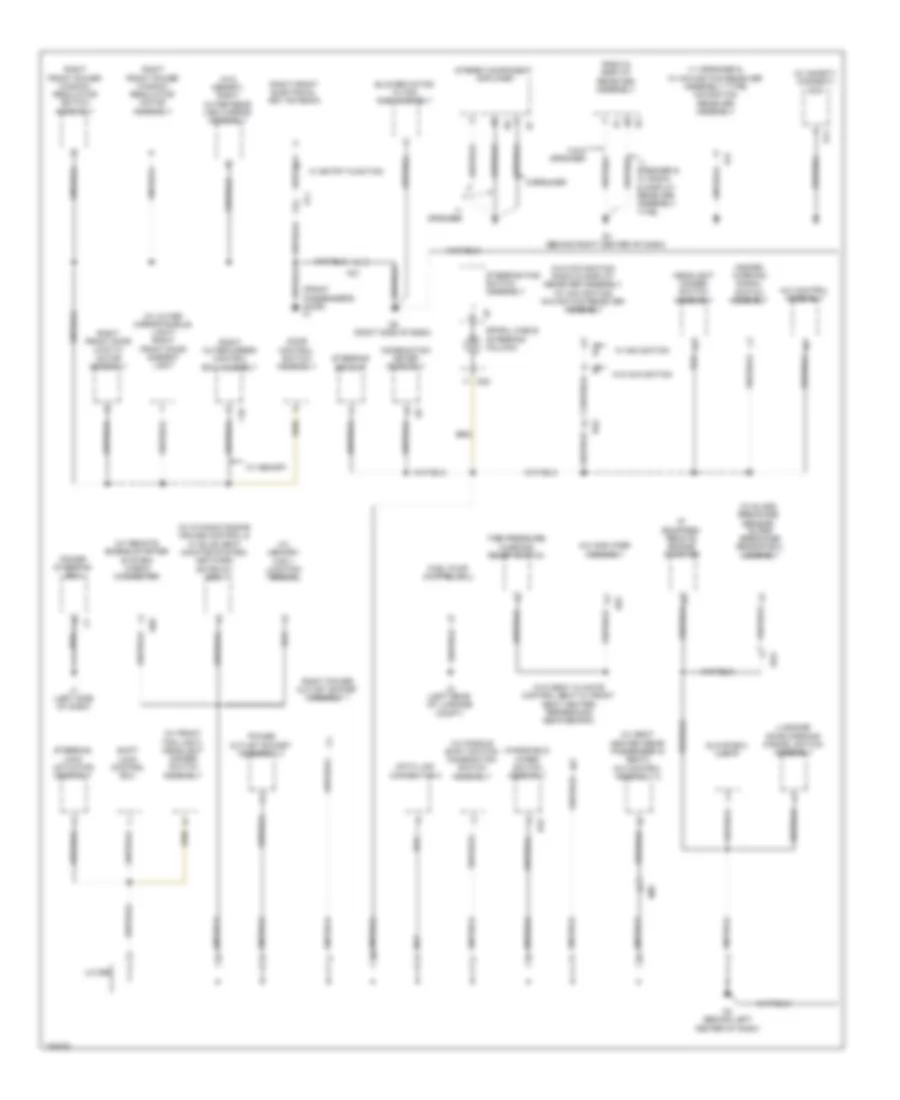 Ground Distribution Wiring Diagram, Except Hybrid (3 of 4) for Toyota Avalon Hybrid Limited 2013