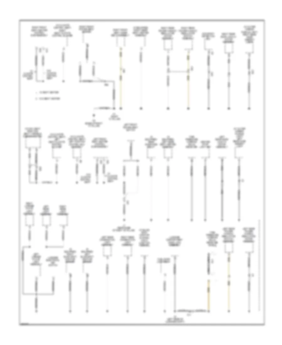 Ground Distribution Wiring Diagram, Except Hybrid (4 of 4) for Toyota Avalon Hybrid Limited 2013