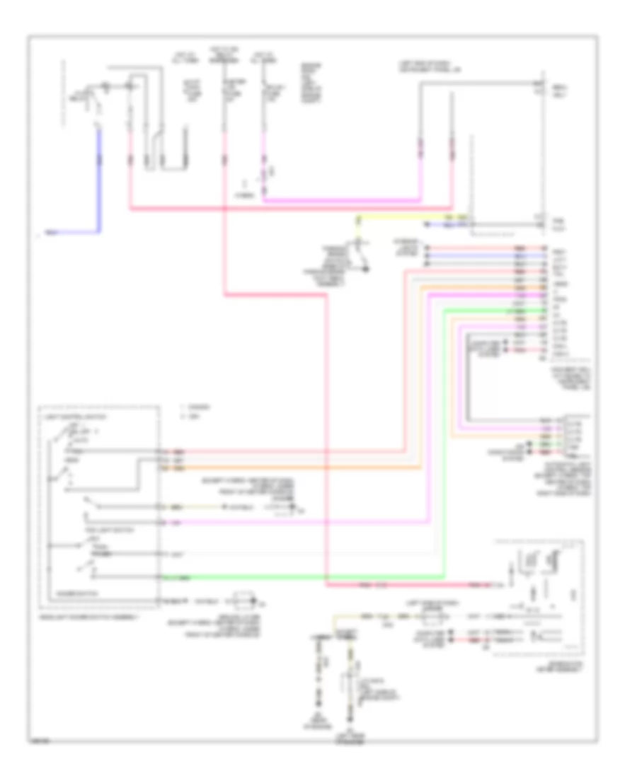 Headlamps  Fog Lamps Wiring Diagram (2 of 2) for Toyota Avalon Hybrid Limited 2013