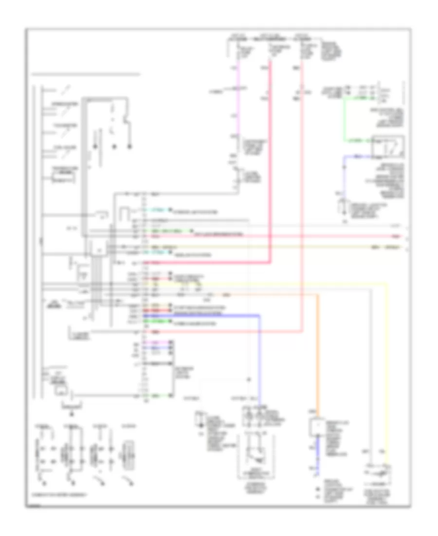 Instrument Cluster Wiring Diagram 1 of 2 for Toyota Avalon Hybrid Limited 2013