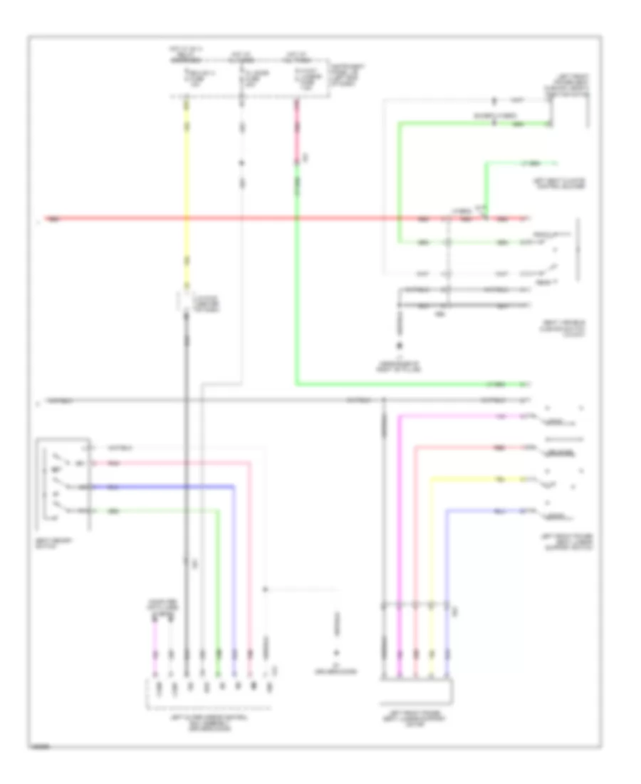 Memory Seat Wiring Diagram (2 of 2) for Toyota Avalon Hybrid Limited 2013