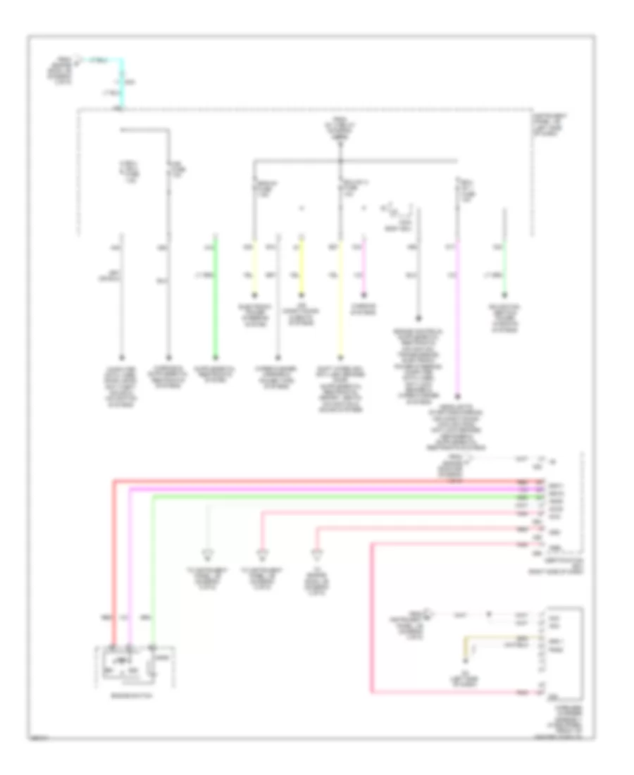 Power Distribution Wiring Diagram, Except Hybrid (3 of 5) for Toyota Avalon Hybrid Limited 2013