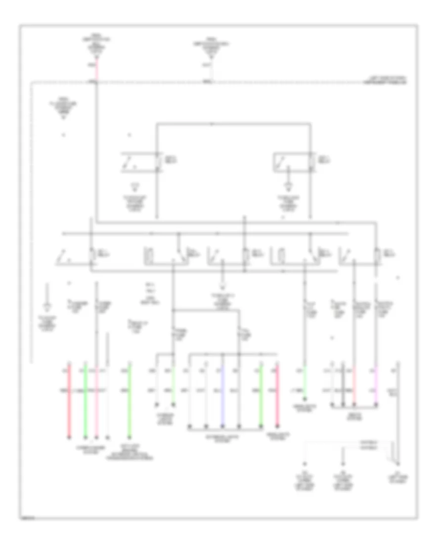Power Distribution Wiring Diagram Except Hybrid 5 of 5 for Toyota Avalon Hybrid Limited 2013