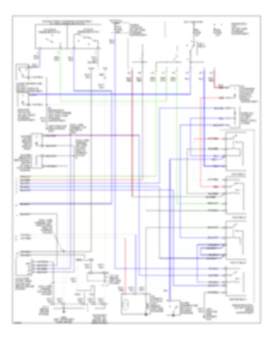3 0L Automatic A C Wiring Diagram 2 of 2 for Toyota Camry CE 2001
