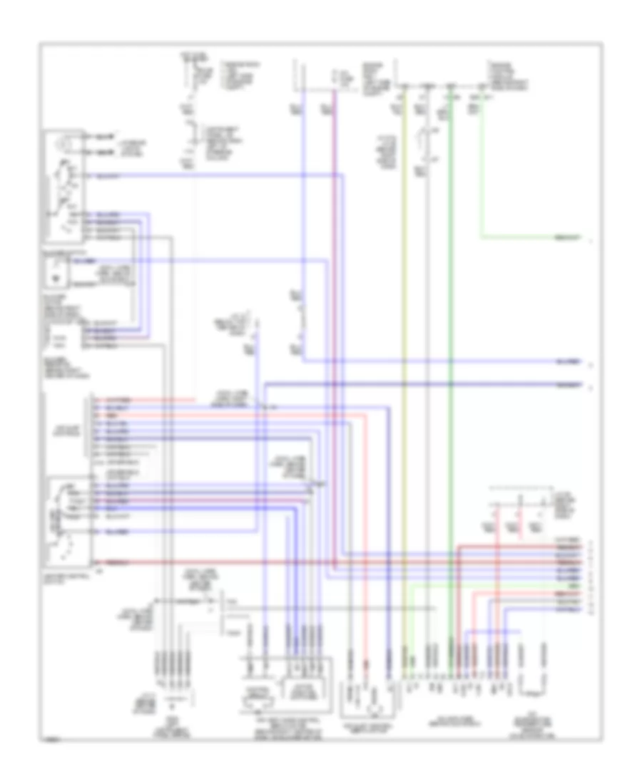 3.0L, Manual AC Wiring Diagram (1 of 2) for Toyota Camry CE 2001