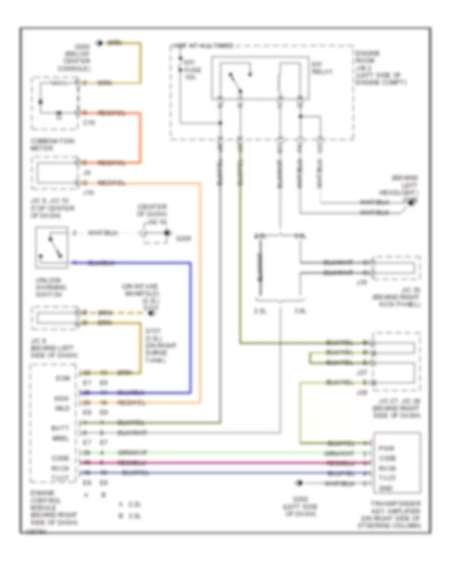2.2L, Immobilizer Wiring Diagram for Toyota Camry CE 2001