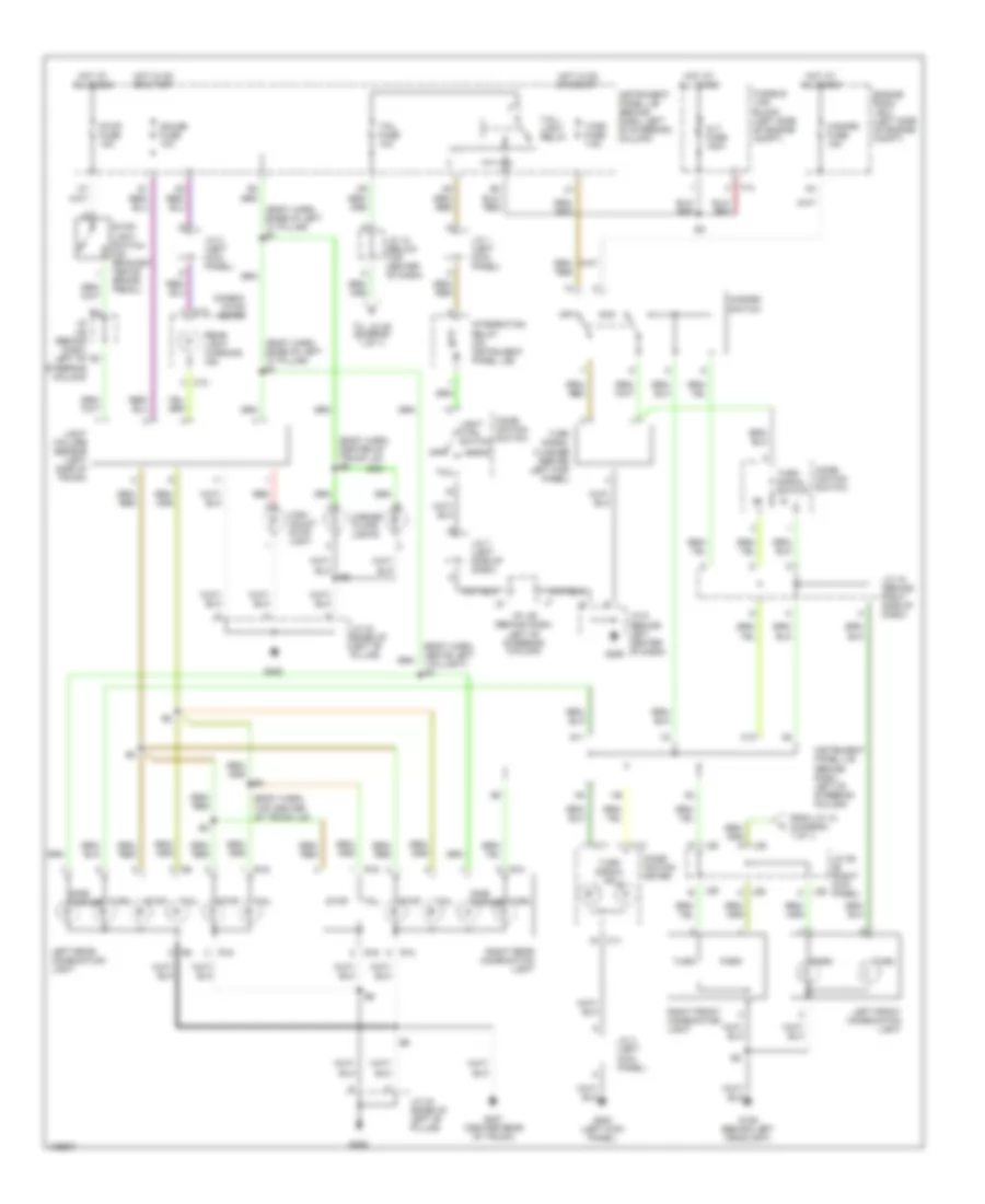 2.2L CNG, Exterior Lamps Wiring Diagram for Toyota Camry CE 2001