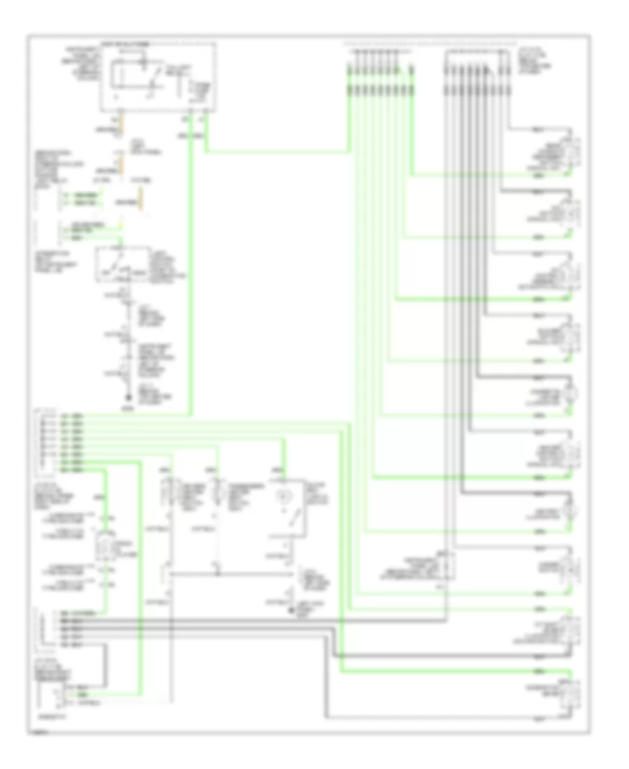 Instrument Illumination Wiring Diagram for Toyota Camry CE 2001