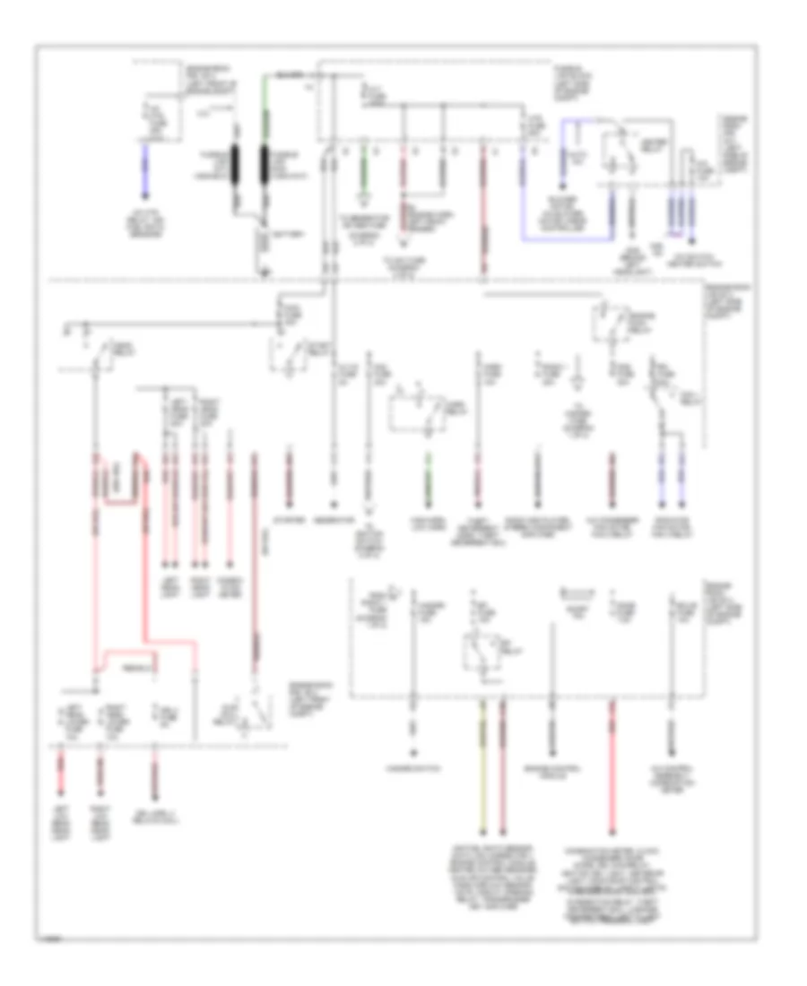 2.2L, Power Distribution Wiring Diagram (1 of 2) for Toyota Camry CE 2001