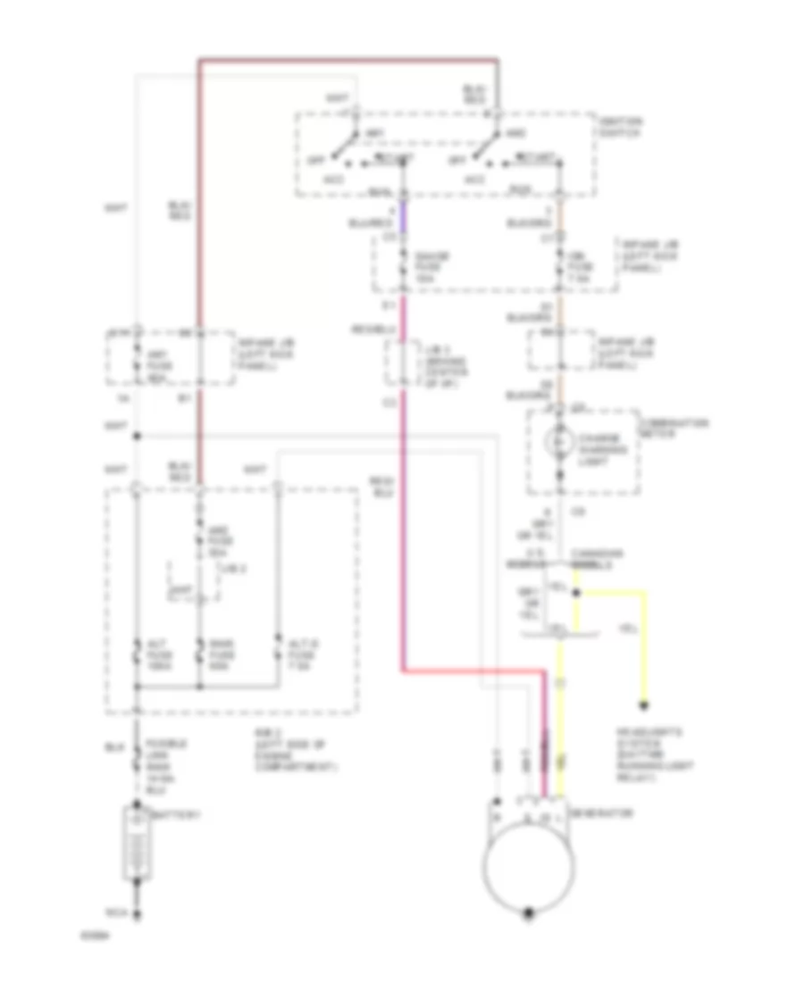 Charging Wiring Diagram for Toyota Celica ST 1994