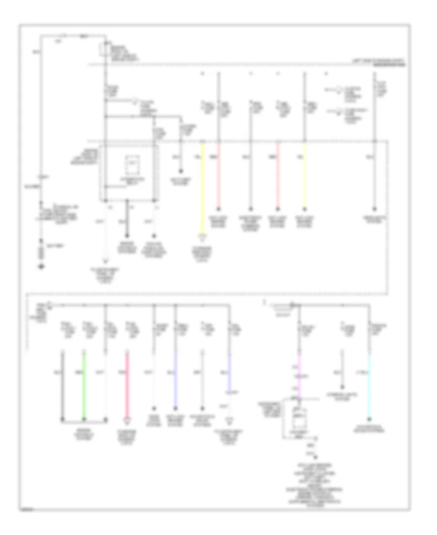 Power Distribution Wiring Diagram, Hybrid (1 of 5) for Toyota Avalon Hybrid XLE 2013