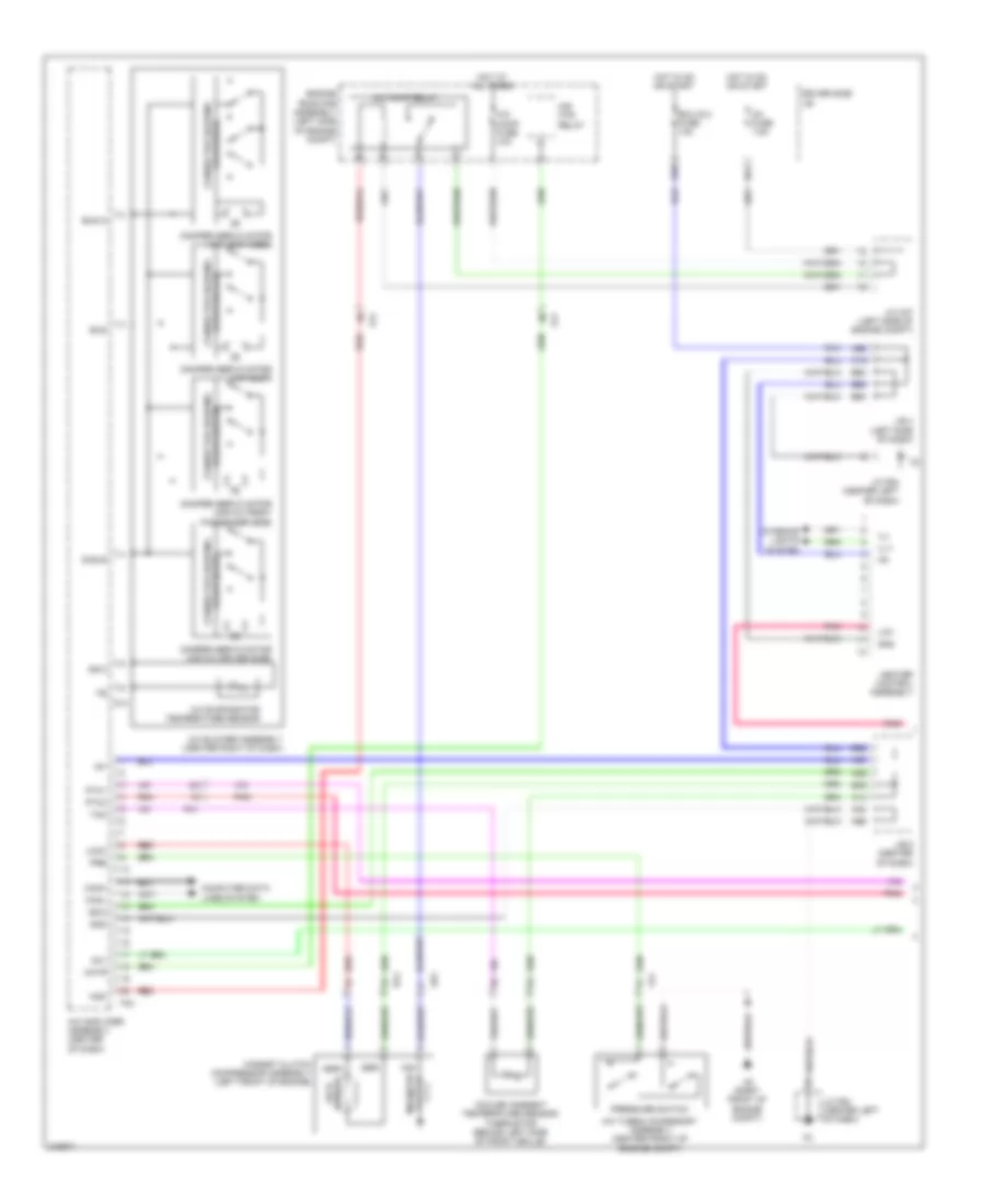 Automatic A C Wiring Diagram 1 of 2 for Toyota 4Runner Trail 2011