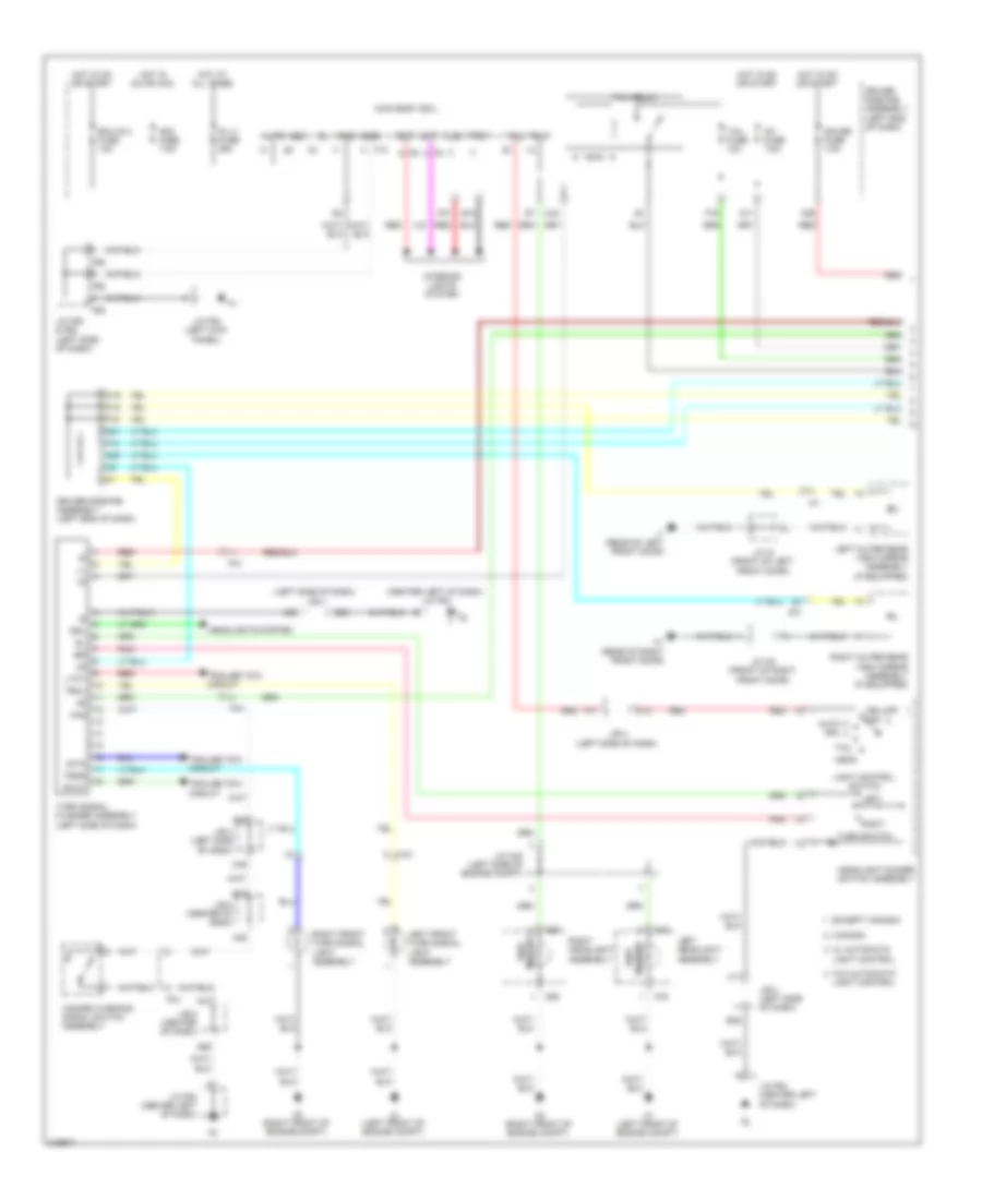 Exterior Lamps Wiring Diagram 1 of 2 for Toyota 4Runner Trail 2011