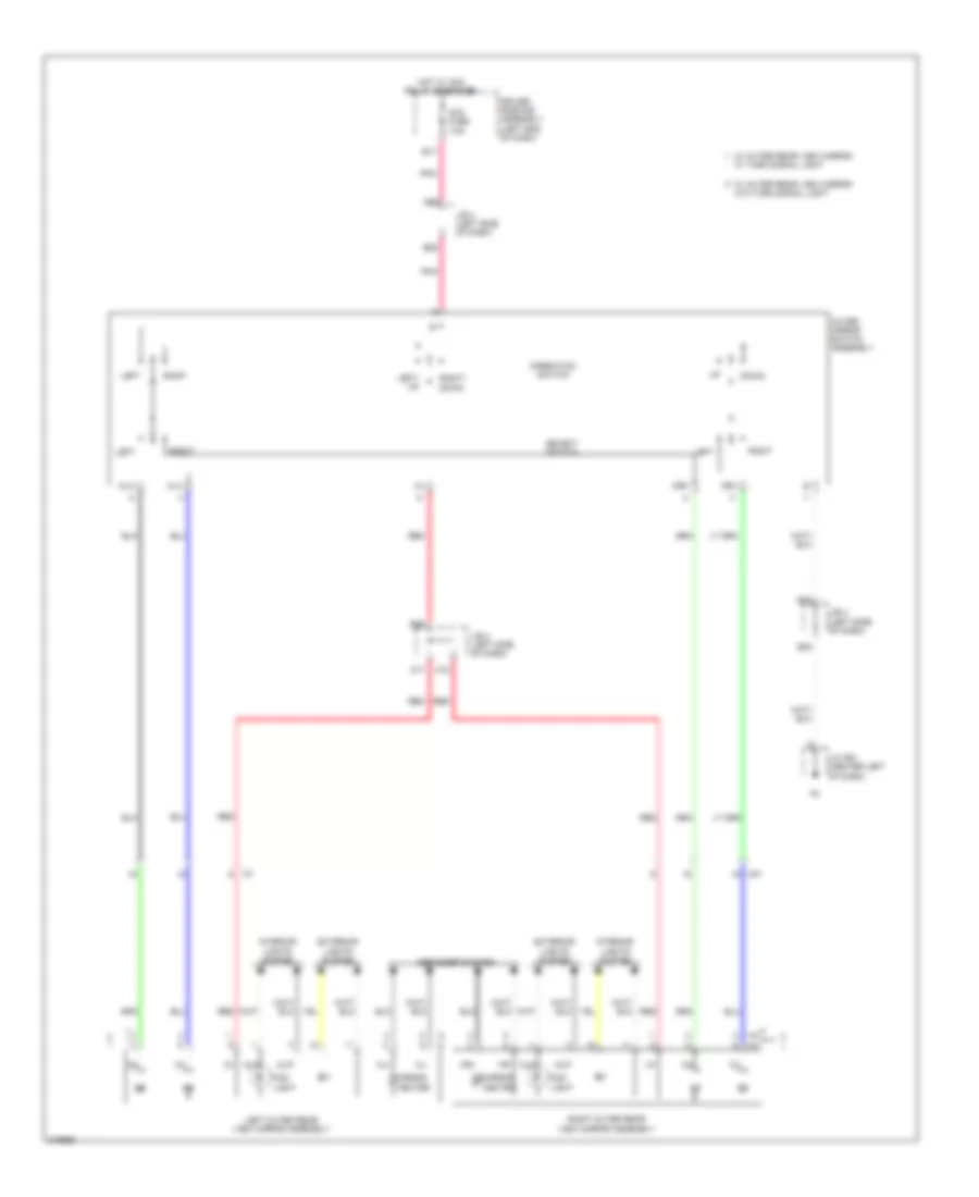 Power Mirrors Wiring Diagram for Toyota 4Runner Trail 2011