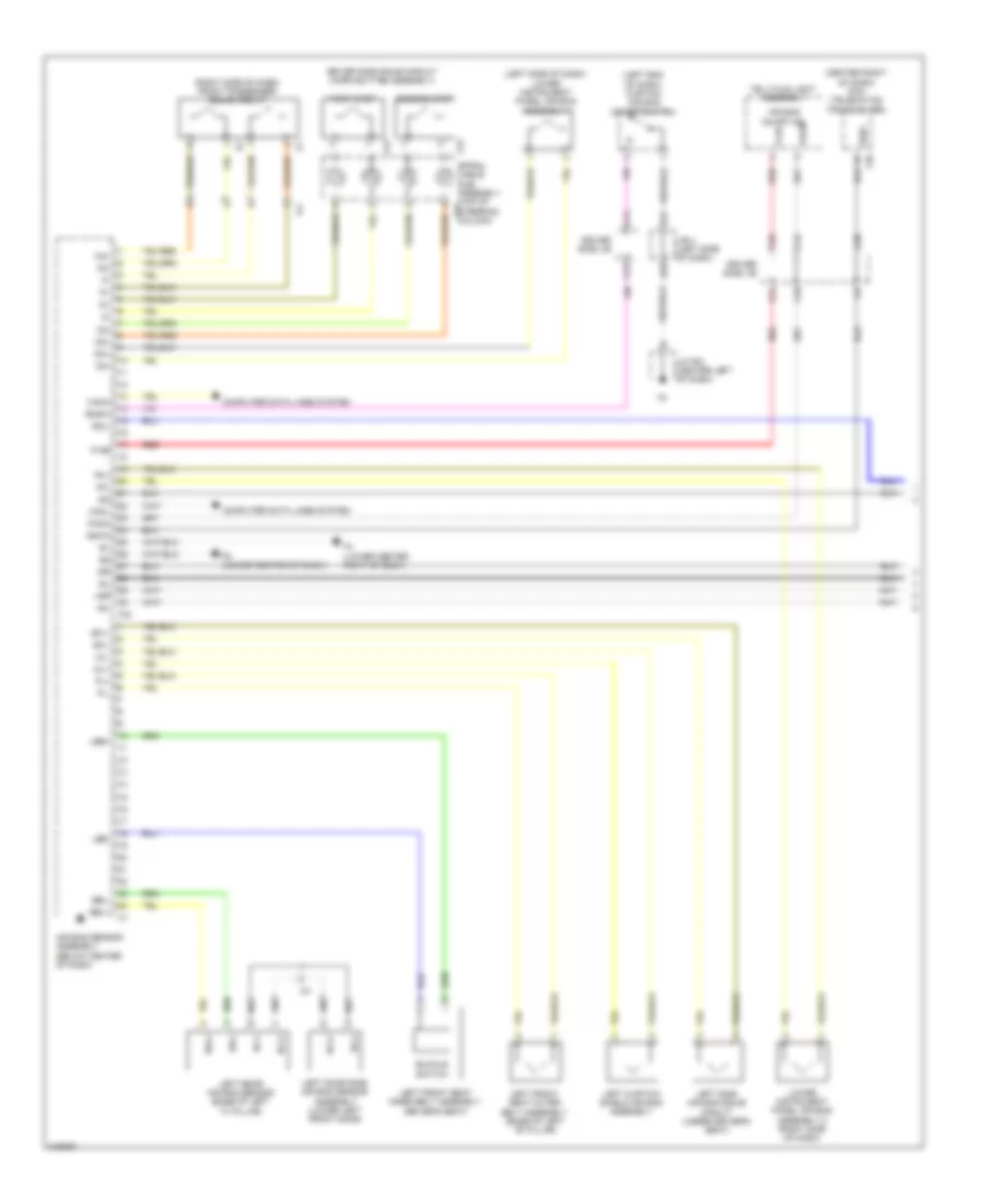 Supplemental Restraints Wiring Diagram 1 of 3 for Toyota 4Runner Trail 2011