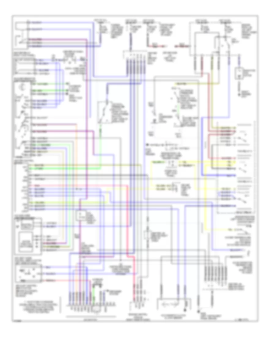 AC Wiring Diagram, Manual AC for Toyota Avalon XL 1998