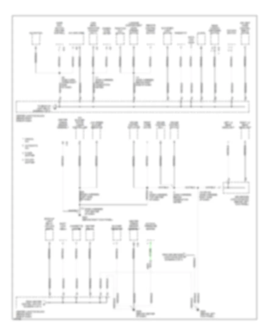 Ground Distribution Wiring Diagram 3 of 4 for Toyota Avalon XL 1998
