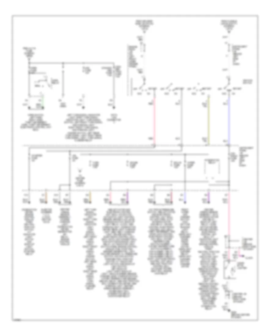 Power Distribution Wiring Diagram (2 of 3) for Toyota Avalon XL 1998