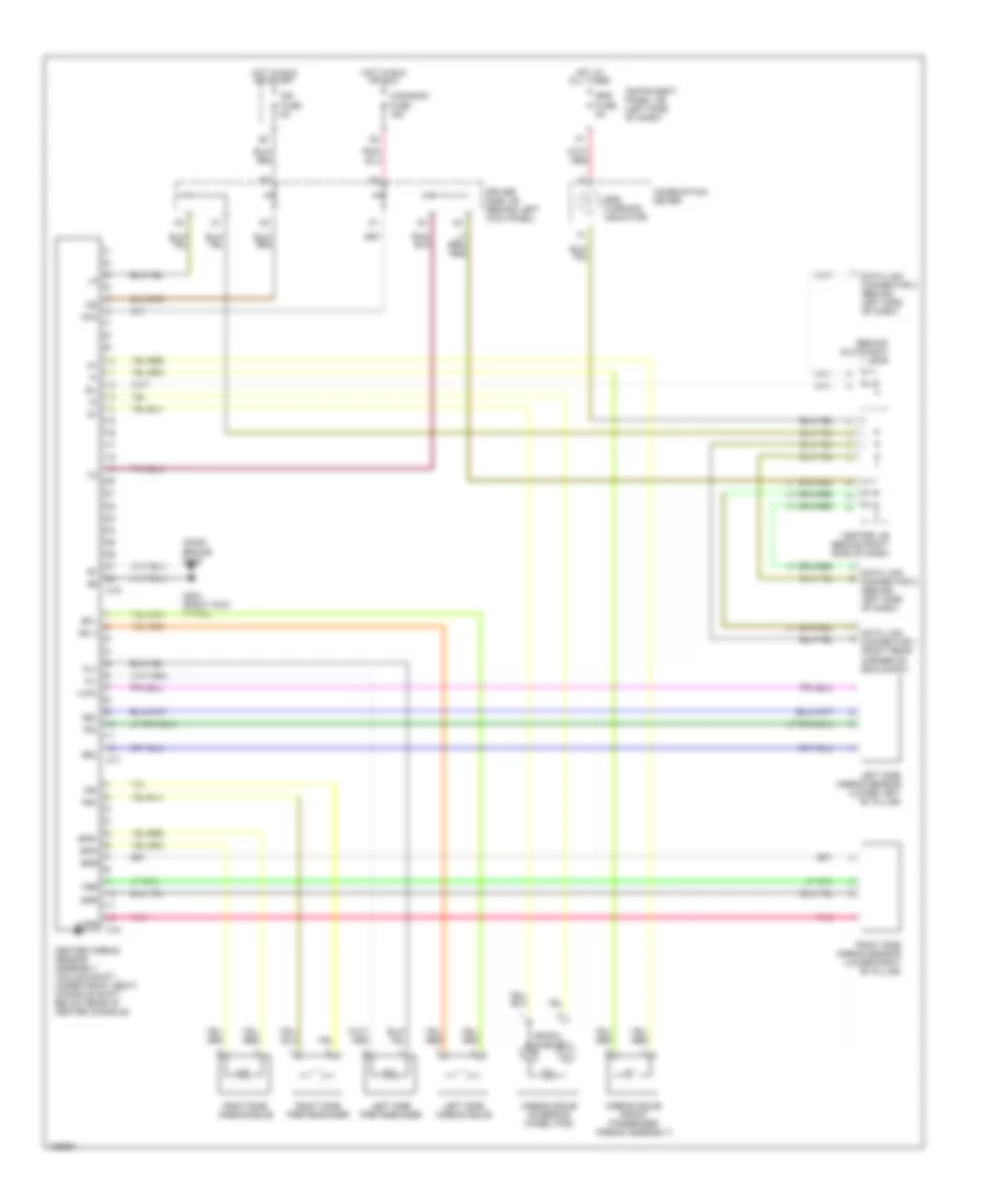 Supplemental Restraint Wiring Diagram for Toyota Avalon XL 1998