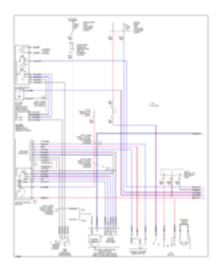 2.2L, Manual AC Wiring Diagram (1 of 2) for Toyota Camry LE 2001