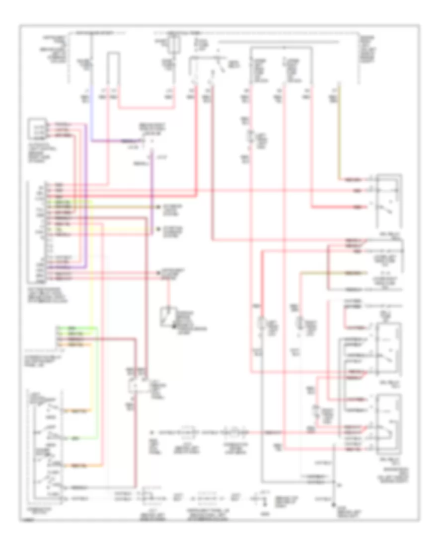 3.0L, Headlight Wiring Diagram, with DRL for Toyota Camry LE 2001