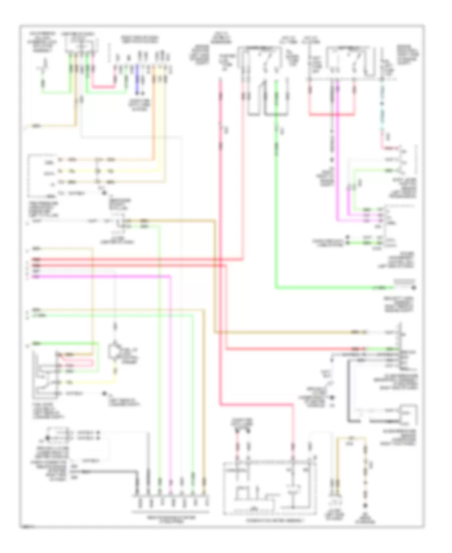 Power Door Locks Wiring Diagram, Hybrid without Smart Key System (3 of 3) for Toyota Avalon Limited 2013
