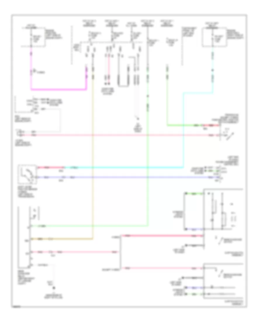Rear Window Sun Shade Wiring Diagram for Toyota Avalon Limited 2013