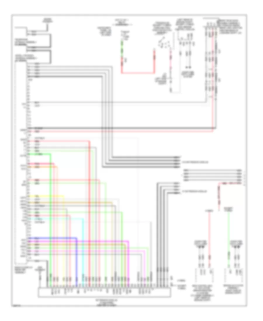 8-Speaker System Wiring Diagram (1 of 4) for Toyota Avalon Limited 2013