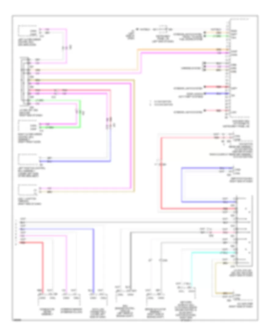 Body ECU Wiring Diagram, Except Hybrid (2 of 2) for Toyota Avalon Limited 2013