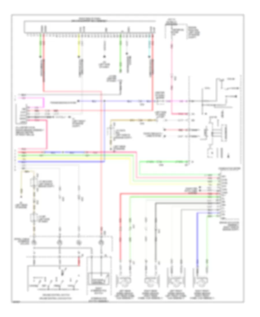 Dynamic Laser Cruise Control Wiring Diagram, Except Hybrid (2 of 2) for Toyota Avalon Limited 2013