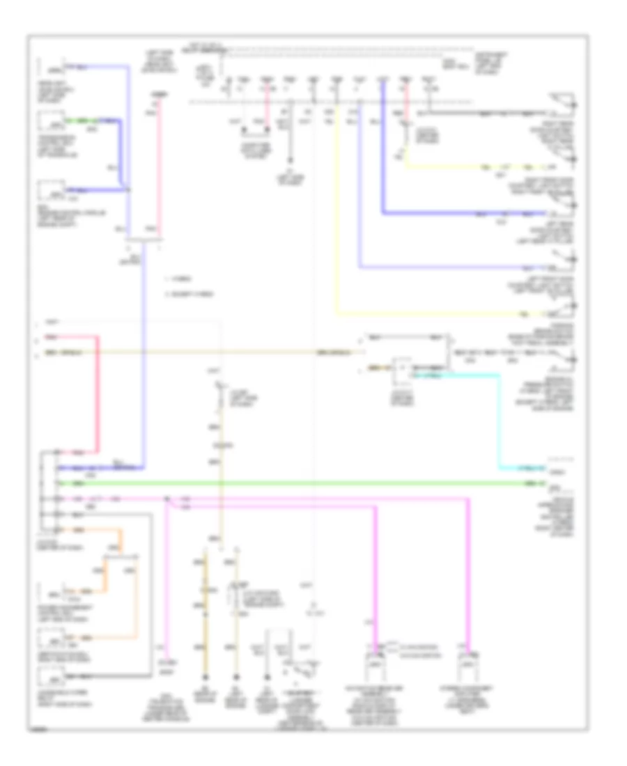 Instrument Cluster Wiring Diagram 2 of 2 for Toyota Avalon Limited 2013
