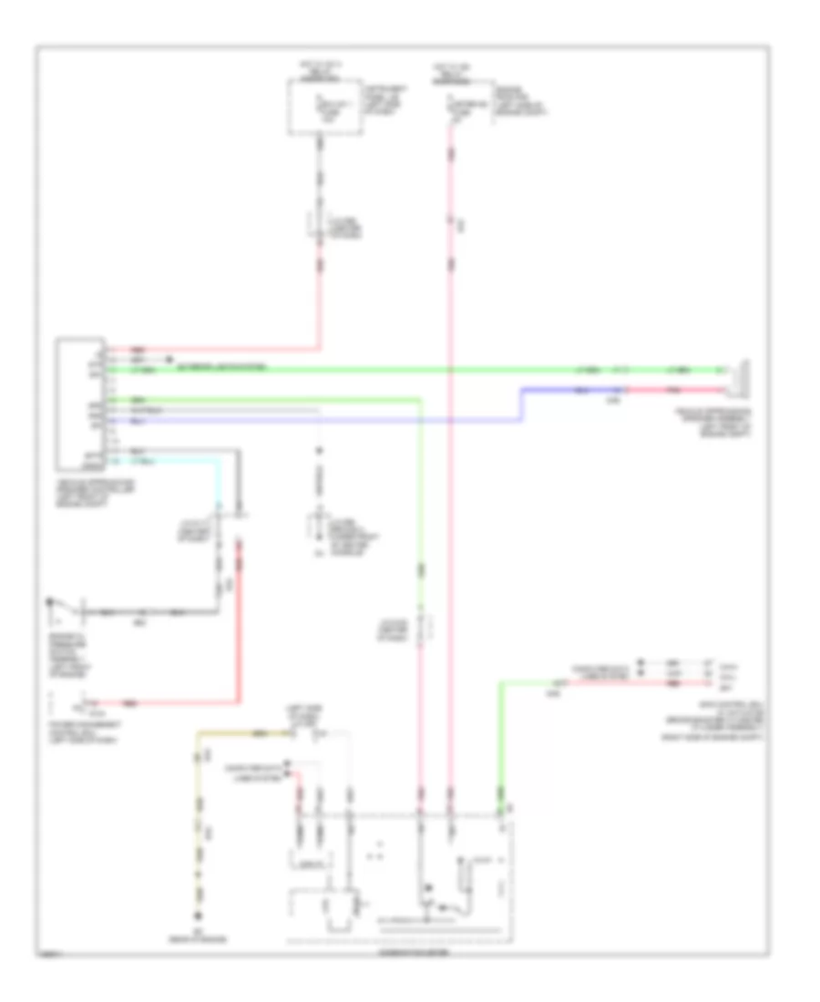 Vehicle Proximity Notification Wiring Diagram for Toyota Avalon Limited 2013